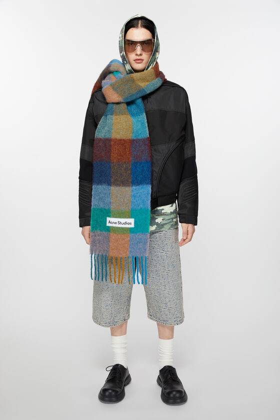 (image for) Timeless Mohair checked scarf